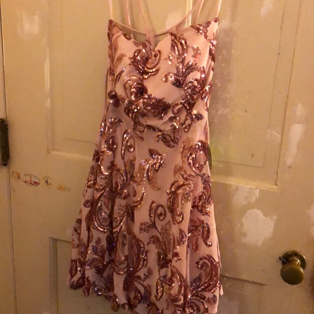 Pink sequel dress